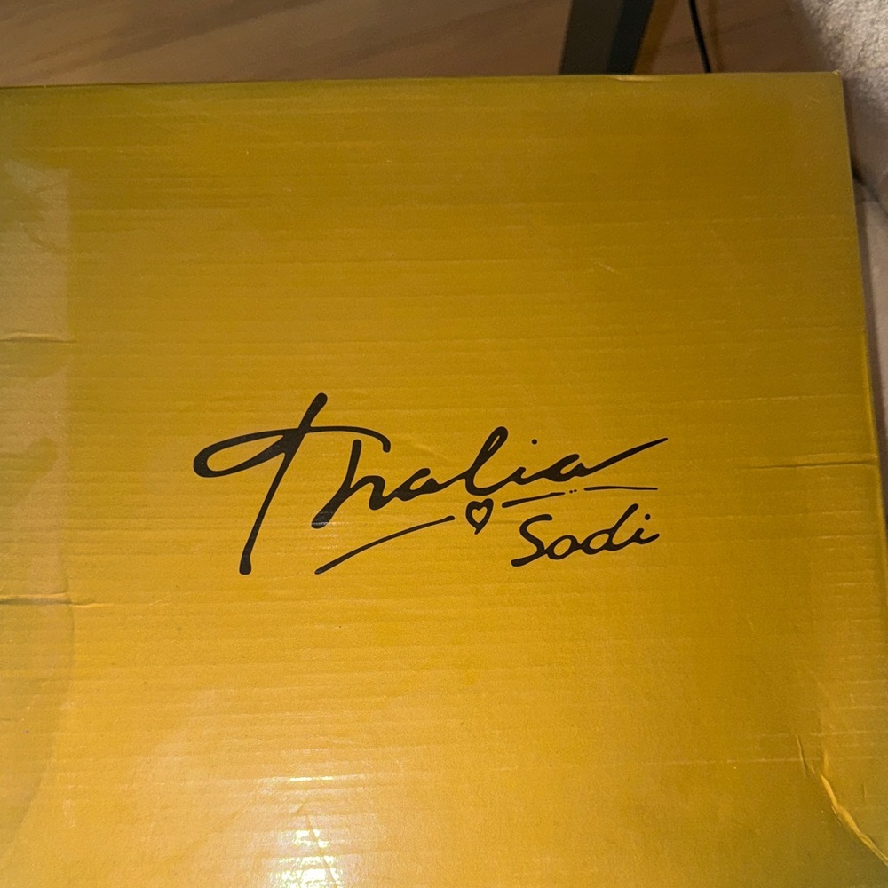 Thalia Sodi Multicolor Patterned D'Orsay Heels with Ankle Strap - Picture 2 of 11